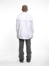 Double Cuff Oversized White Shirt
